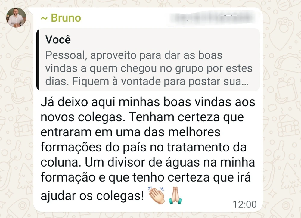 Depoimento de aluno da Formação Online 4